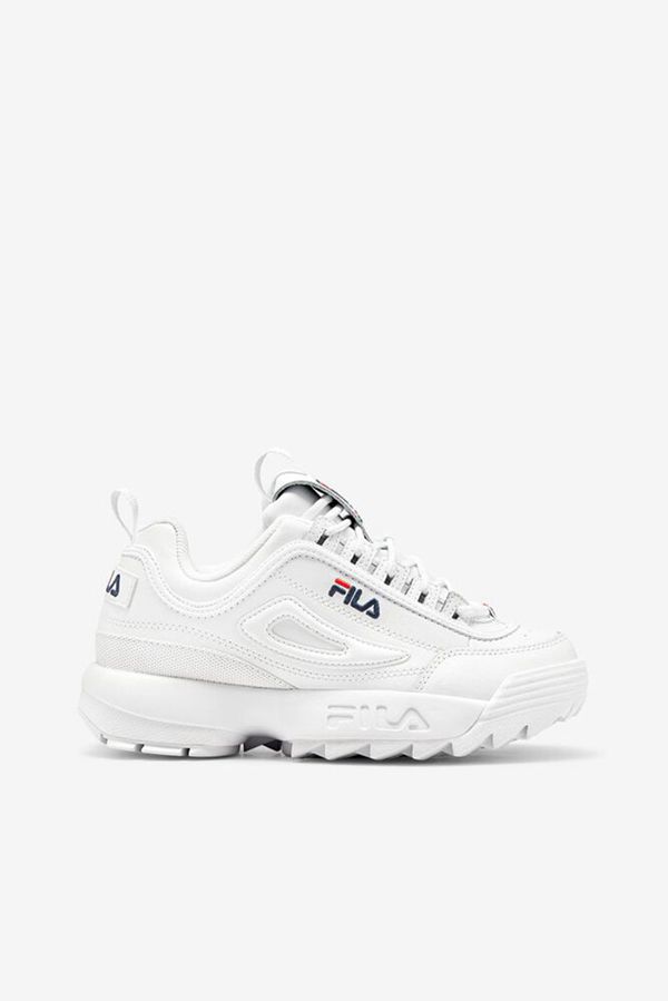 Tênis Fila Mulher Branco/Azul Marinho/Vermelhas - Fila Disruptor 2 Premium Portugal Online,RSBJ-9240